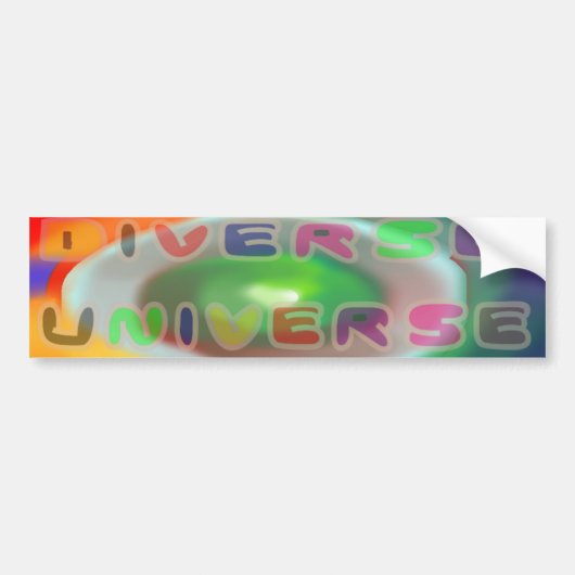 Diverse Universe Bumpersticker (Voorkant)