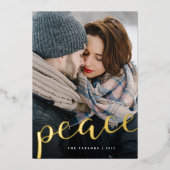 Diverse verticale foto van de Vrede Folie Feestdagenkaart (Voorkant)