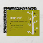 DIVERSE VINES Bar Bat Mitzvah Reply RSVP Card (Voorkant / Achterkant)