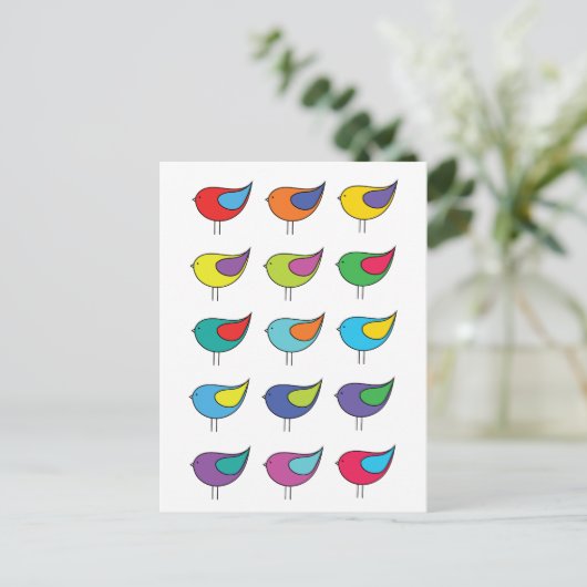 Diverse vogels Briefkaart (Staand voorkant)