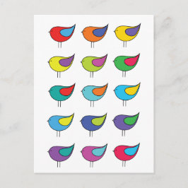 Diverse vogels Briefkaart