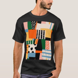 Diverse vormen: abstract naadloos ontwerp t-shirt
