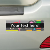 Diverse vormen bumpersticker (Op auto)
