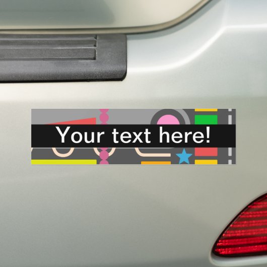 Diverse vormen bumpersticker (Op auto)