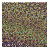 Diverse vormen in beweging perfect poster (Voorkant)