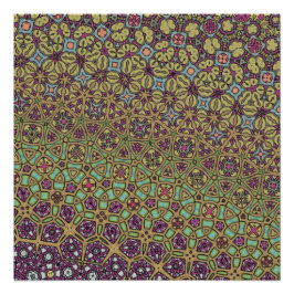 Diverse vormen in beweging perfect poster