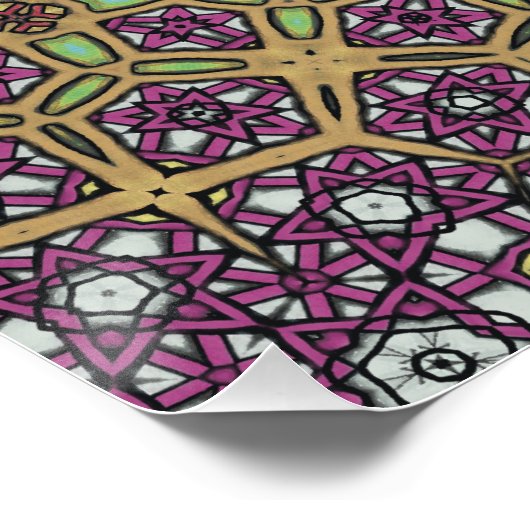 Diverse vormen in beweging perfect poster (Hoek)