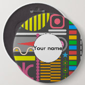 Diverse vormen ronde button 6,0 cm (Voorkant /achterkant)