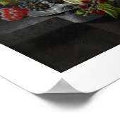 Diverse vruchten, 1858 (olie op doek) poster (Hoek)