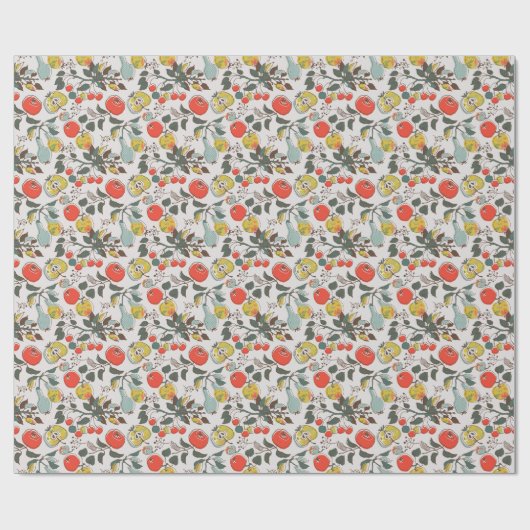 Diverse vruchten, kleurrijk naadloos patroon. cadeaupapier (Vlak)