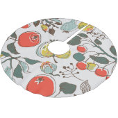 Diverse vruchten, kleurrijk naadloos patroon. kerstboom rok (Gekanteld)