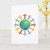 Diverse wereld kaart (Gele Bloem)