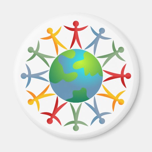 Diverse wereld magneet (Voorkant)