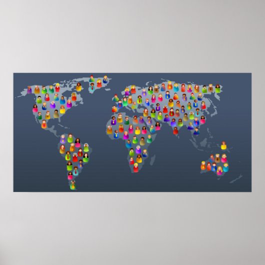 Diverse wereld poster (Voorkant)