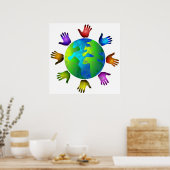 Diverse wereld poster (Keuken)
