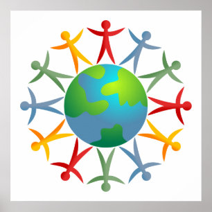 Diverse wereld poster