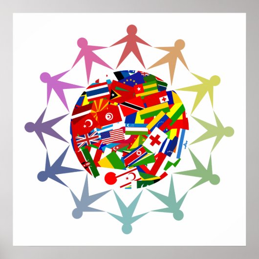 Diverse wereld poster (Voorkant)