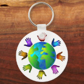 Diverse wereld sleutelhanger (Voorkant)