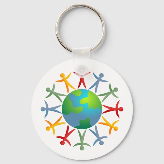 Diverse wereld sleutelhanger (Voorkant)