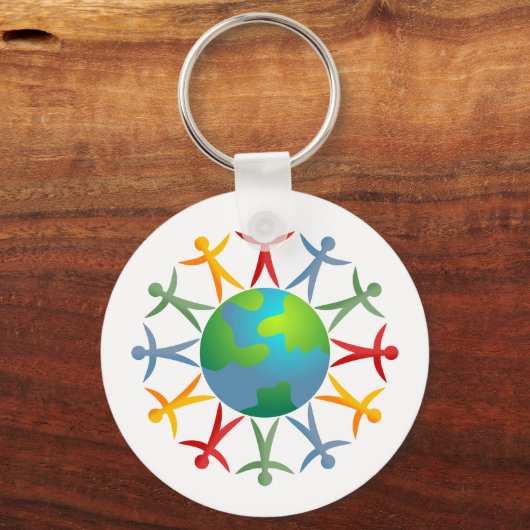 Diverse wereld sleutelhanger (Voorkant)