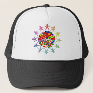 Diverse wereld trucker pet