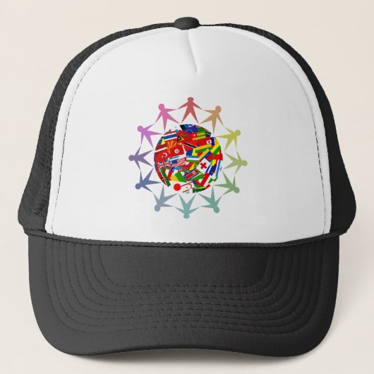 Diverse wereld trucker pet (Voorkant)