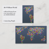 Diverse wereld visitekaartje (Voorkant / Achterkant)