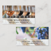 Diverse wijnen voor proeverijen | Druiven Visitekaartje (Voorkant / Achterkant)