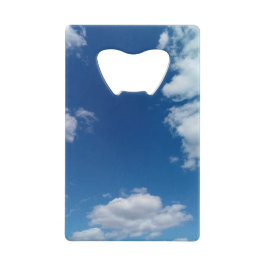 Diverse wolken creditkaart flessenopener