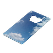 Diverse wolken creditkaart flessenopener (Voorkant Gekanteld)