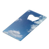 Diverse wolken creditkaart flessenopener (Achterkant Gekanteld)