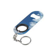 Diverse wolken mini flessenopener (Achterkant Gekanteld)