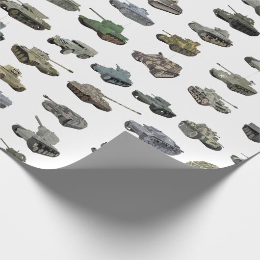 Diverse WW2 Tanks Cadeaupapier (Hoek)