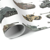 Diverse WW2 Tanks Cadeaupapier (Rol Hoek)