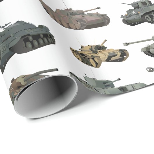 Diverse WW2 Tanks Cadeaupapier (Rol Hoek)