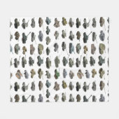 Diverse WW2 Tanks Fleece Deken (Voorkant (Horizontaal))