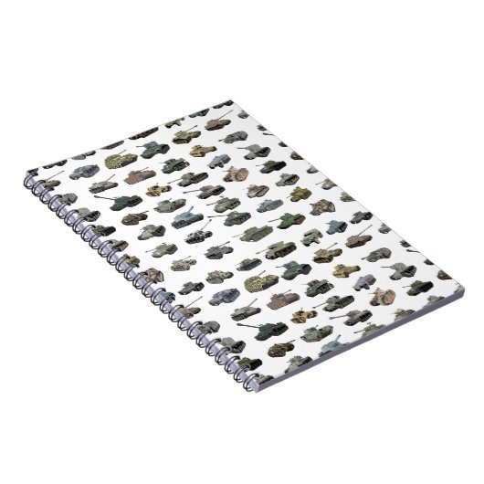 Diverse WW2 Tanks Notitieboek (Rechterzijde)