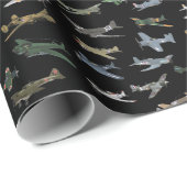 Diverse WW2-vliegtuigen Cadeaupapier (Rol Hoek)