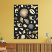 Diverse zeeschelpen canvas afdruk (Insitu (Woonkamer))