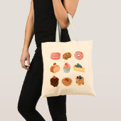 Diverse zoetwaren tote bag (Voorkant (product))