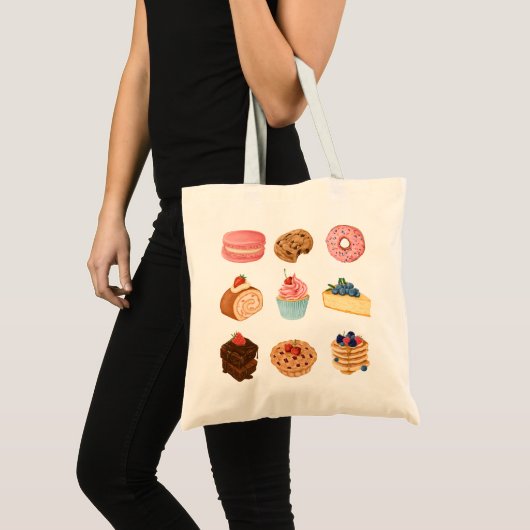 Diverse zoetwaren tote bag (Voorkant (product))