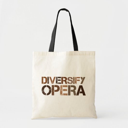 Diversificeer opera huidtonen tote bag (Voorkant)