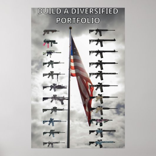 Diversified portfolio gun poster (Voorkant)