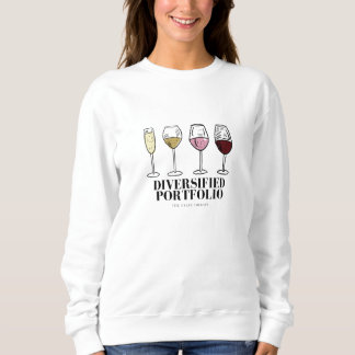 Diversifieerde portefeuille Funny Wine Sweatshirt