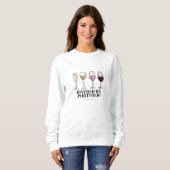 Diversifieerde portefeuille Funny Wine Sweatshirt (Voorkant volledig)
