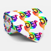 Diversiteit Aandeleninclusie (zwarte letters) Stropdas (Opgerold)