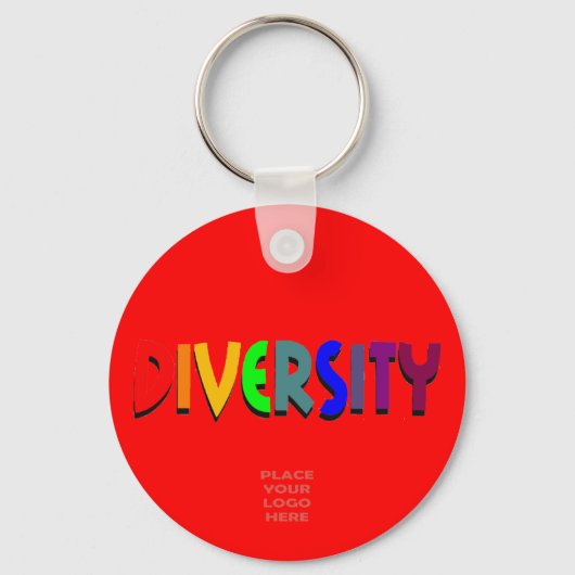 Diversiteit Aangepaste Baby rode Sleutelhanger (Voorkant)