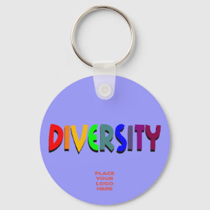 Diversiteit Aangepaste Darker Periwinkle-Sleutelha Sleutelhanger