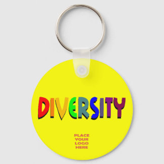 Diversiteit Aangepaste gele Sleutelhanger