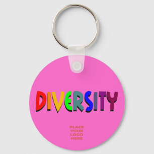 Diversiteit Aangepaste Hot-Roze Sleutelhanger